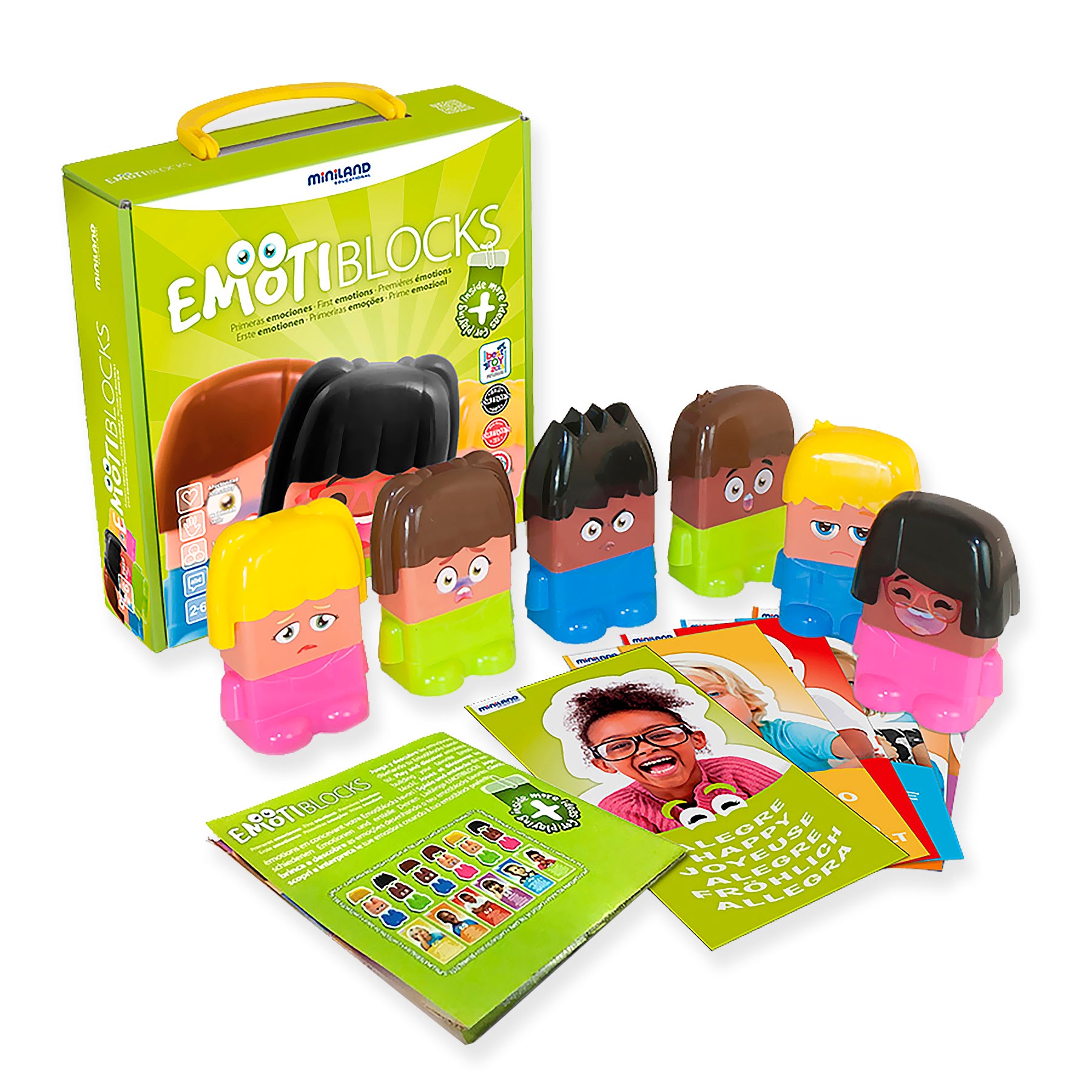 Emotiblocks, Interchangeable Emotion Blocks, 18 Pieces – Loomini