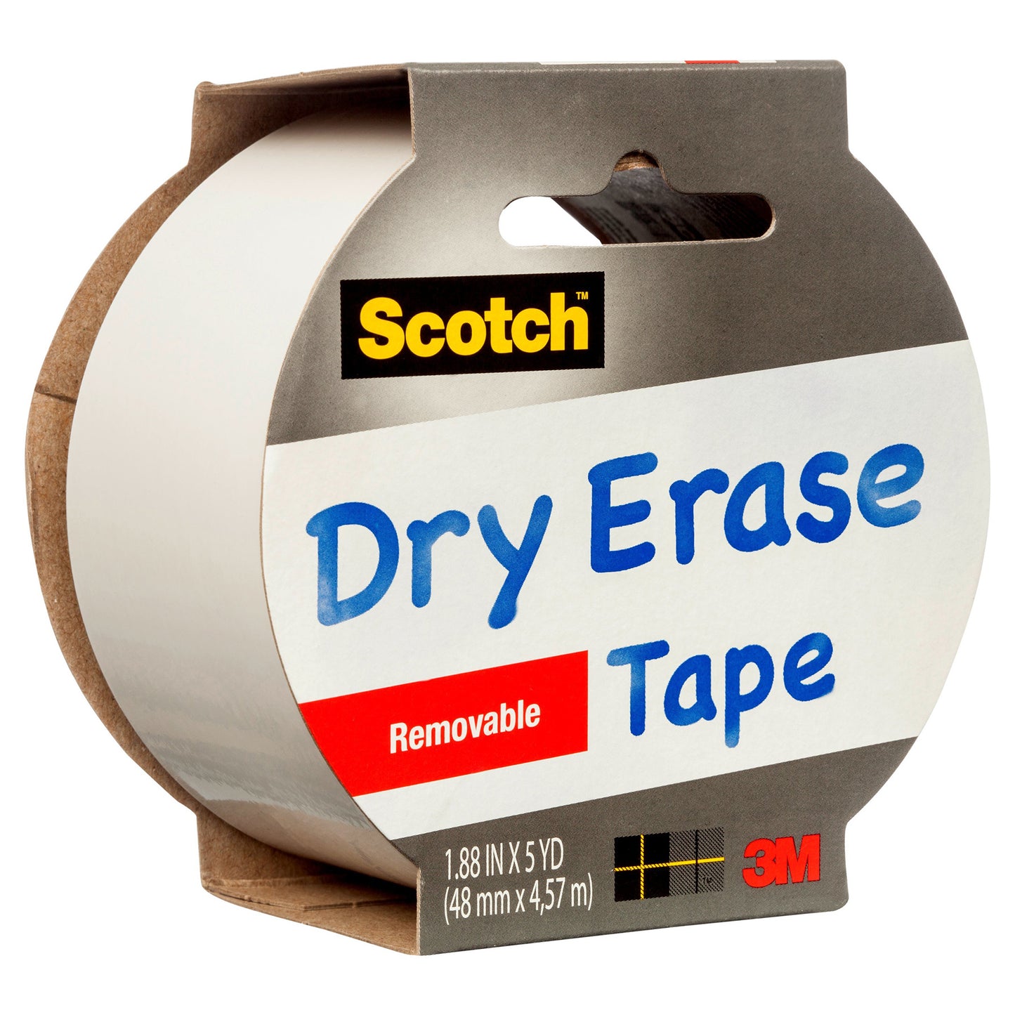 Dry Erase Tape, 1.88" x 5yd, Pack of 3