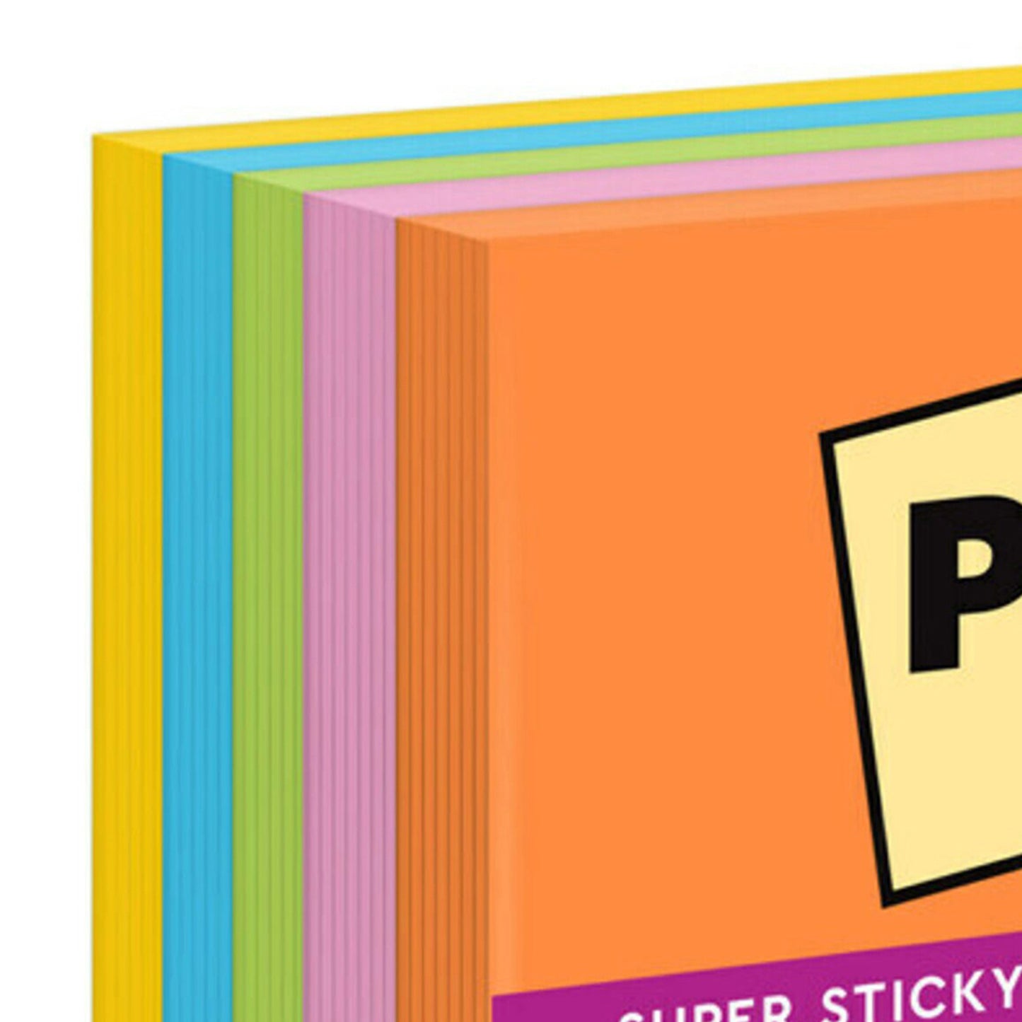 Super Sticky Notes, 3 in x 3 in, Energy Boost Collection, 5 Pads/Pack, 2 Packs