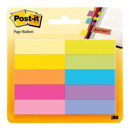 Page Markers, 50 Sheets/Pad, 10 Pads/Pack