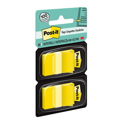 Flags - Yellow, 50/Dispenser, 2 Dispenser/Pack