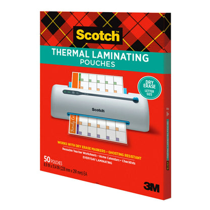 Dry Erase Thermal Laminating Pouches - 50 Count