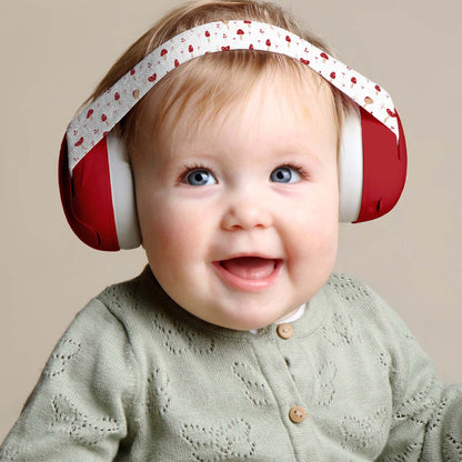 Baby Protective Earmuffs Scarlet Mushrooms