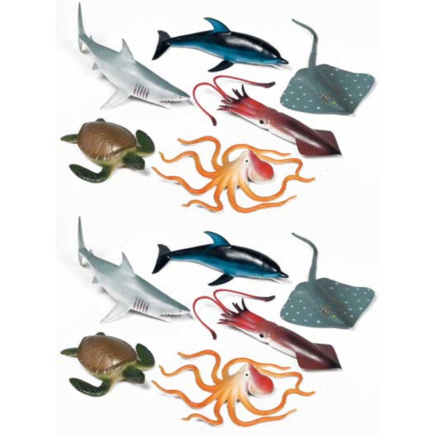 Ocean Animals Playset, 2 Sets