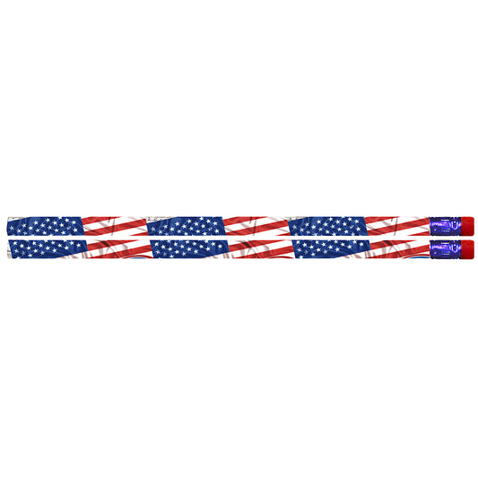 Flags & Fireworks Pencil, Pack of 12