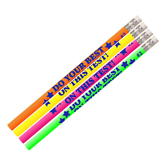 Do Your Best On The Test Motivational Pencils, Pack of 12