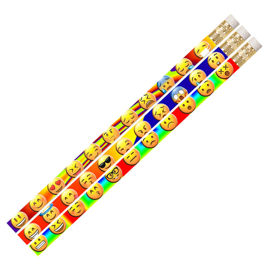 Emojis Motivational Pencil, Pack of 12