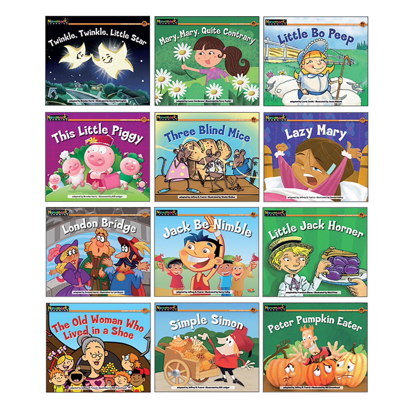 Rising Readers Leveled Books: Nursery Rhyme Tales Set 2, English