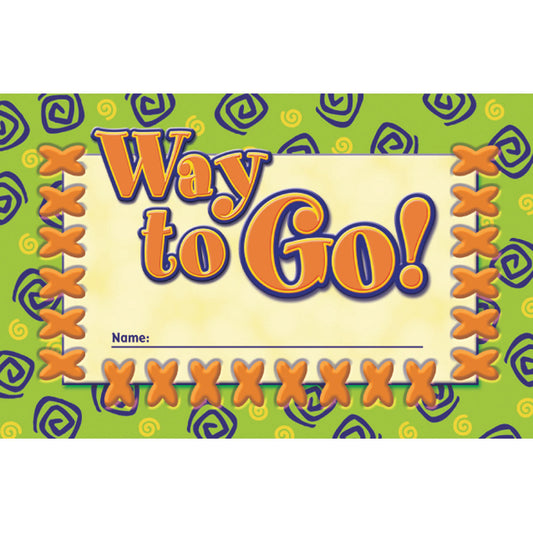 Way to Go! Punch Cards, Pack of 36