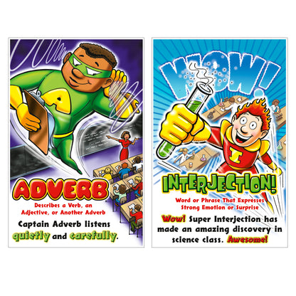 Parts of Speech Superheroes Bulletin Board Set