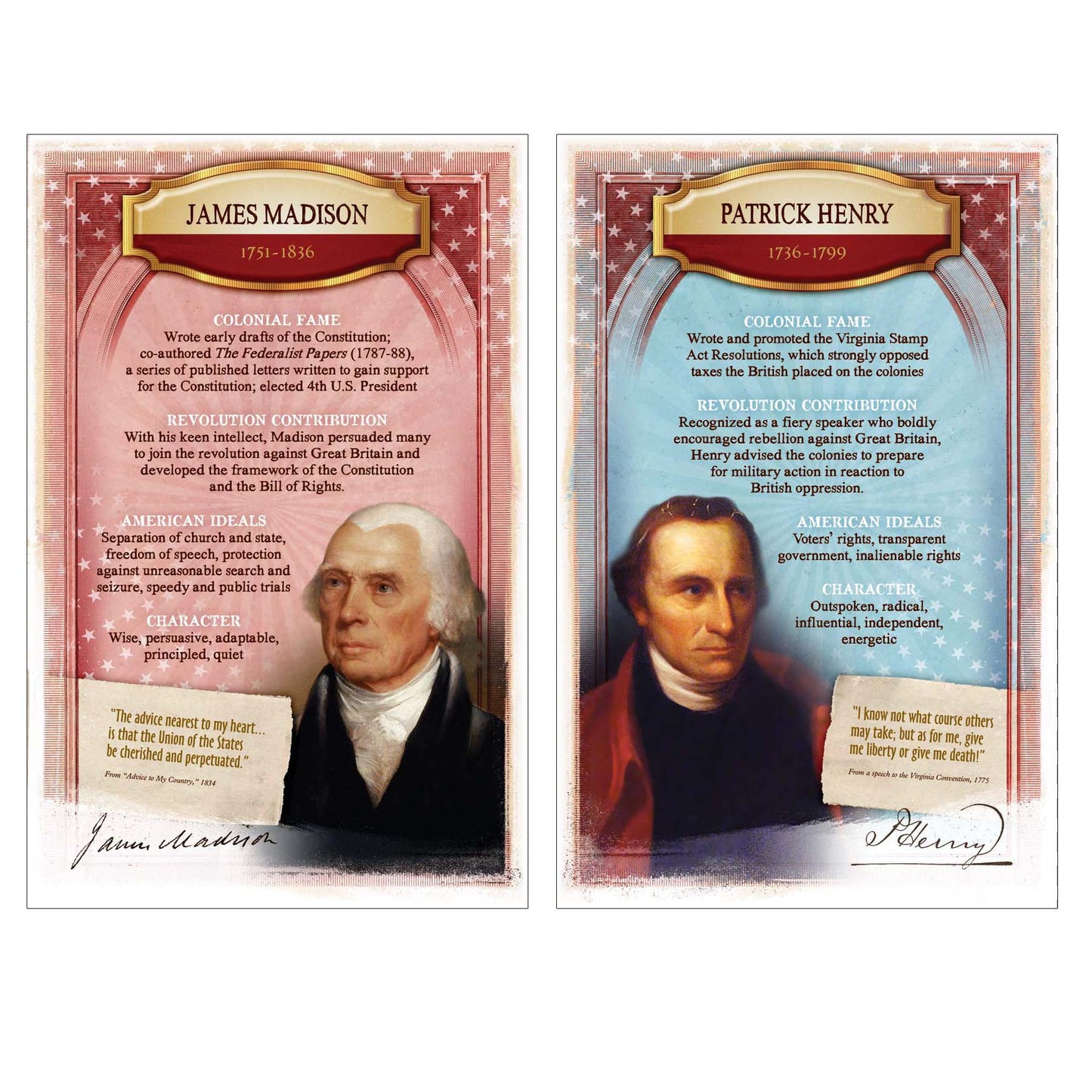 America's Founders Bulletin Board, 2 Sets