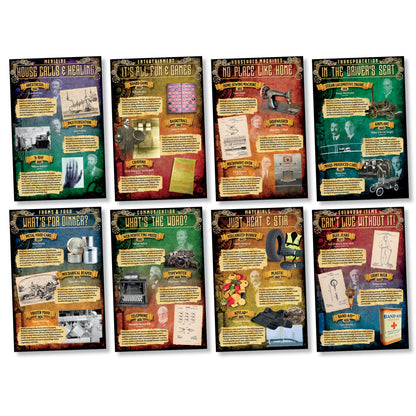 Inventions 1810-1965 Bulletin Board, 2 Sets