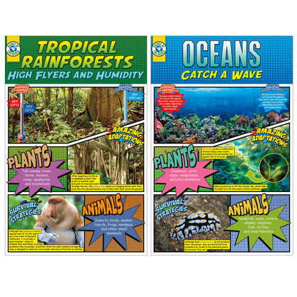 Biomes Bulletin Board Set, 2 Sets