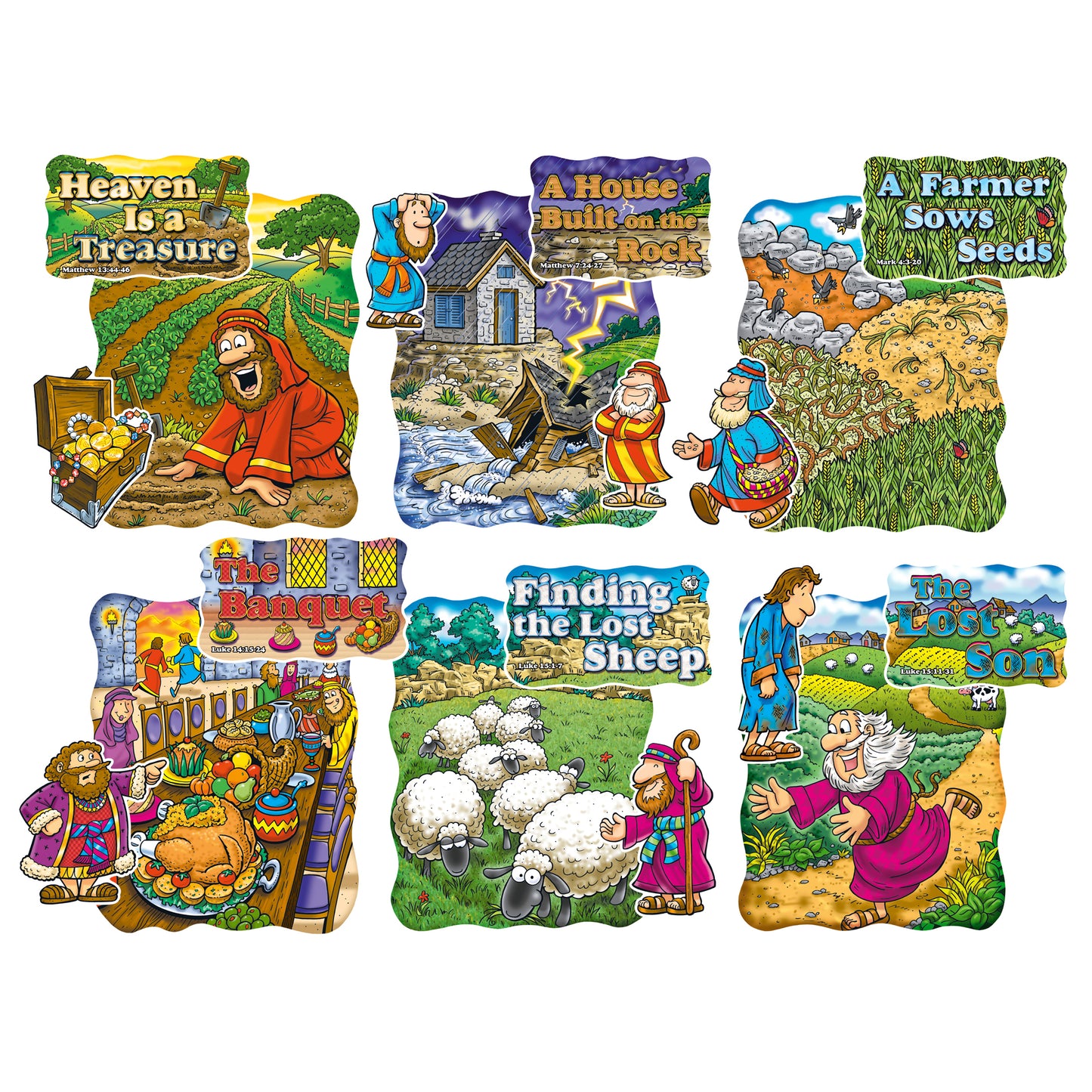 New Testament Parables Bulletin Board, 2 Sets