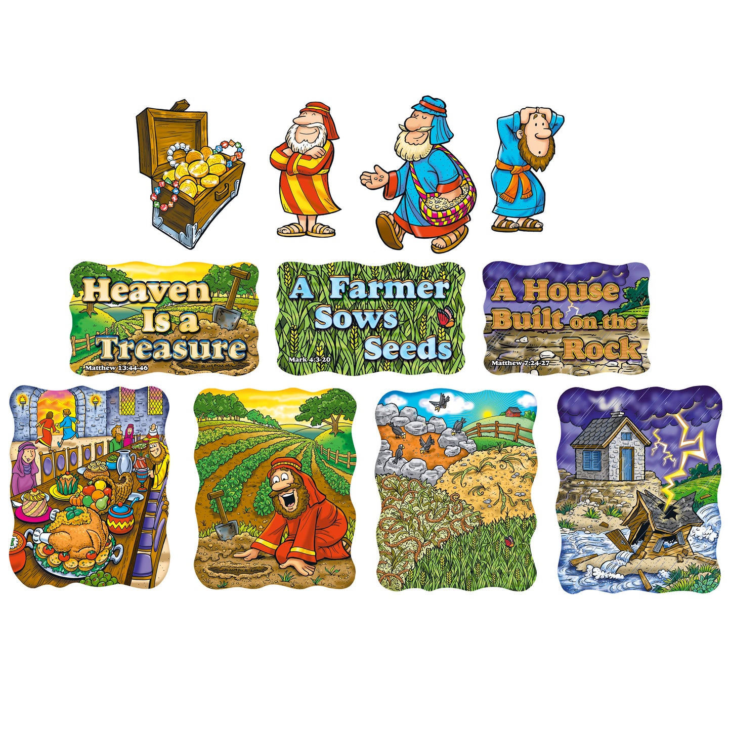 New Testament Parables Bulletin Board, 2 Sets