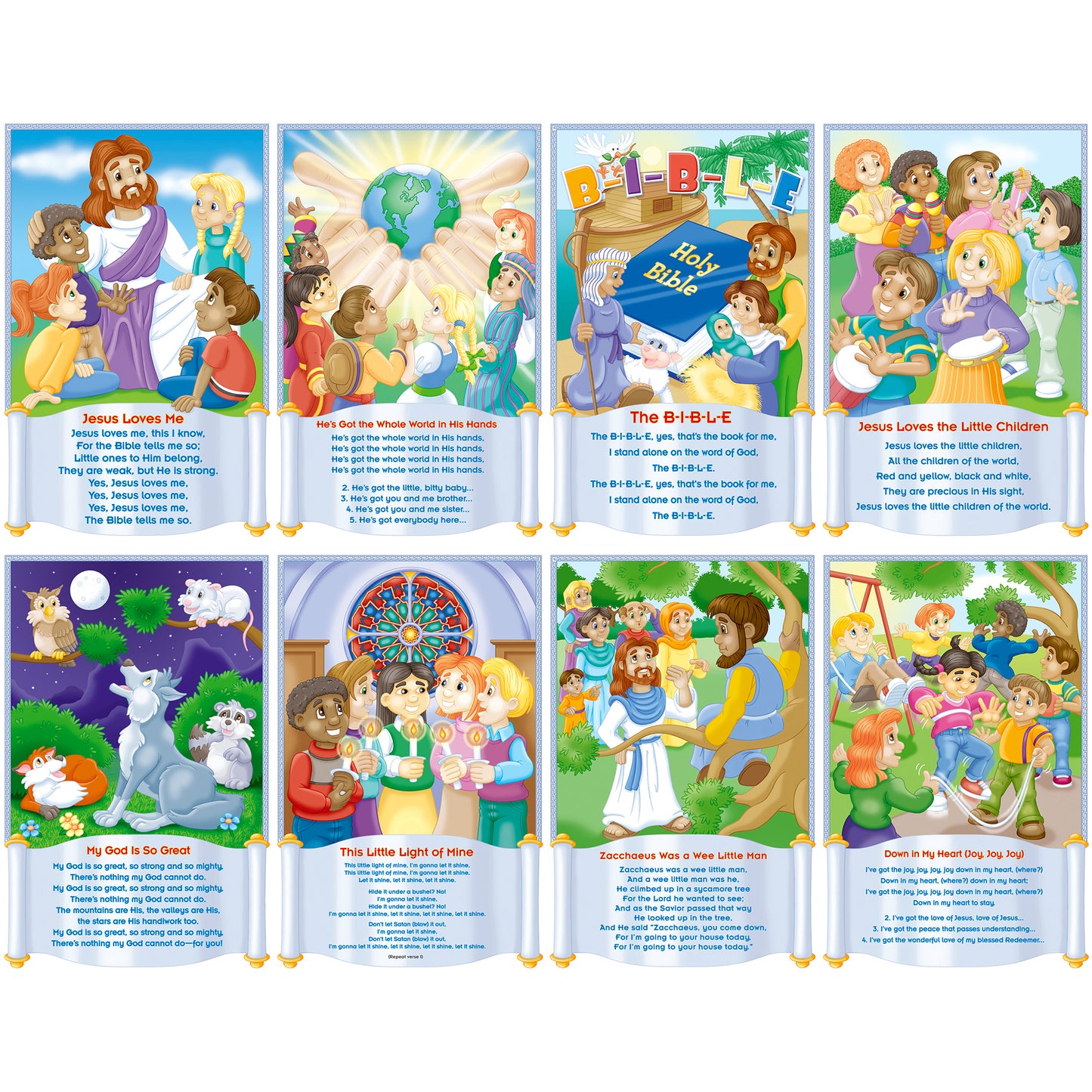 Children's Bible Songs Bulletin Board, 2 Sets