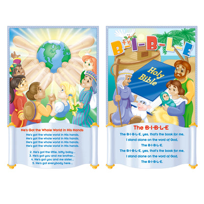 Children's Bible Songs Bulletin Board, 2 Sets