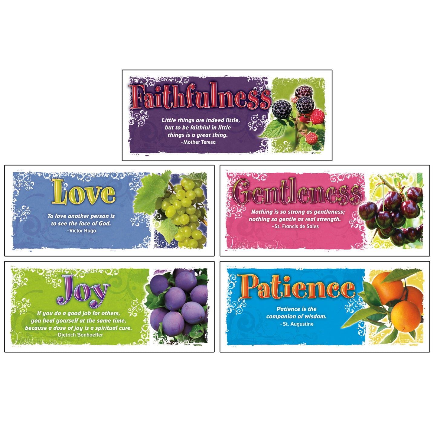 Fruit of the Spirit Bulletin Board, 2 Sets