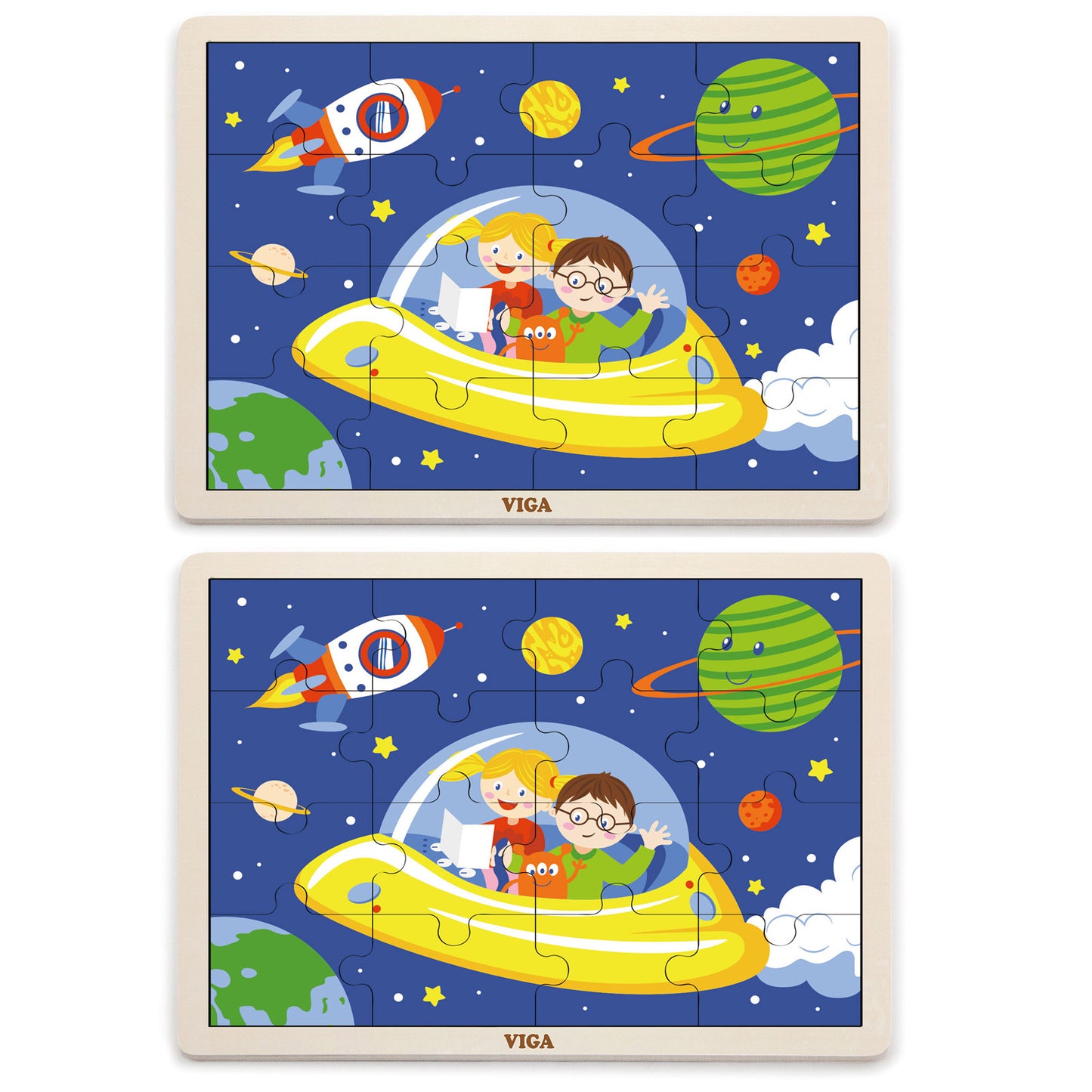 Space Classic Puzzle, 2 Packs