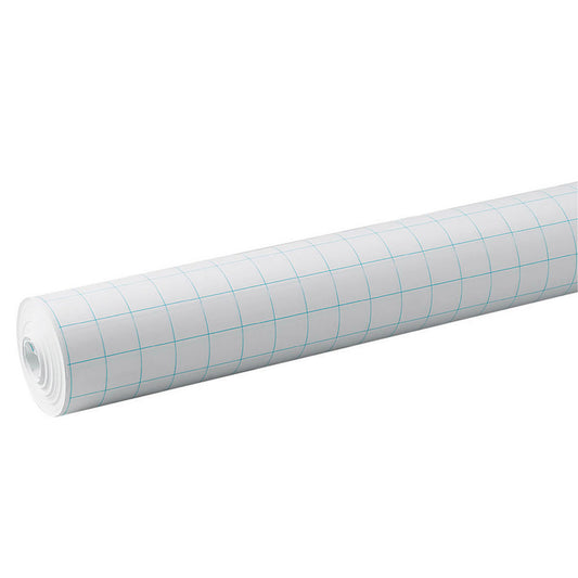 Grid Paper Roll, White, 1" Quadrille Ruled 34" x 200', 1 Roll