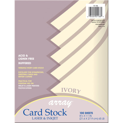 Card Stock, Classic Ivory, 8-1/2" x 11", 100 Sheets