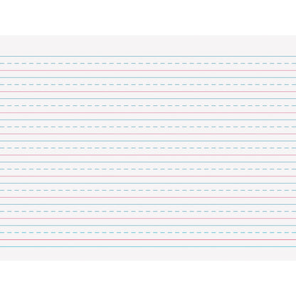 Multi-Program Handwriting Tablet, D'Nealian/Zaner-Bloser, 1/2" x 1/4" x 1/4" Ruled Long, 10-1/2" x 8", 40 Sheets, Pack of 12