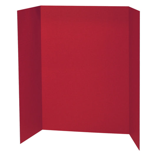 Presentation Board, Red, Single Wall, 48" x 36", Pack of 6