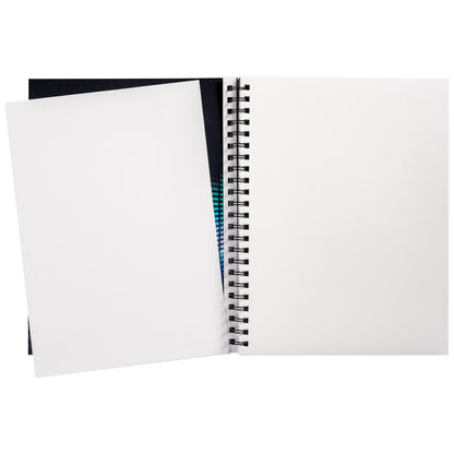 Fashion Poly Sketch Book, Sonic Vibes, Unruled, 12" x 9", Pack of 3