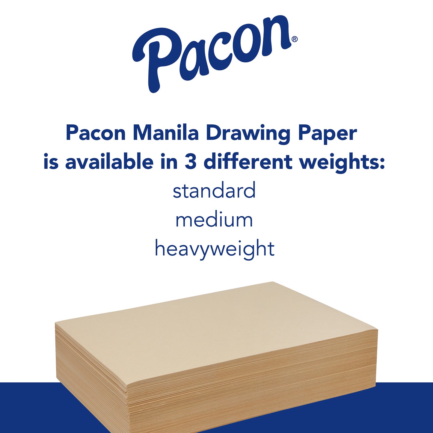 Drawing Paper, Manila, 9" x 12", 500 Sheets Per Pack, 2 Packs