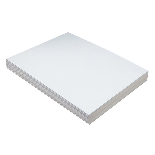 Heavyweight Tagboard, White, 9" x 12", 100 Sheets Per Pack, 3 Packs