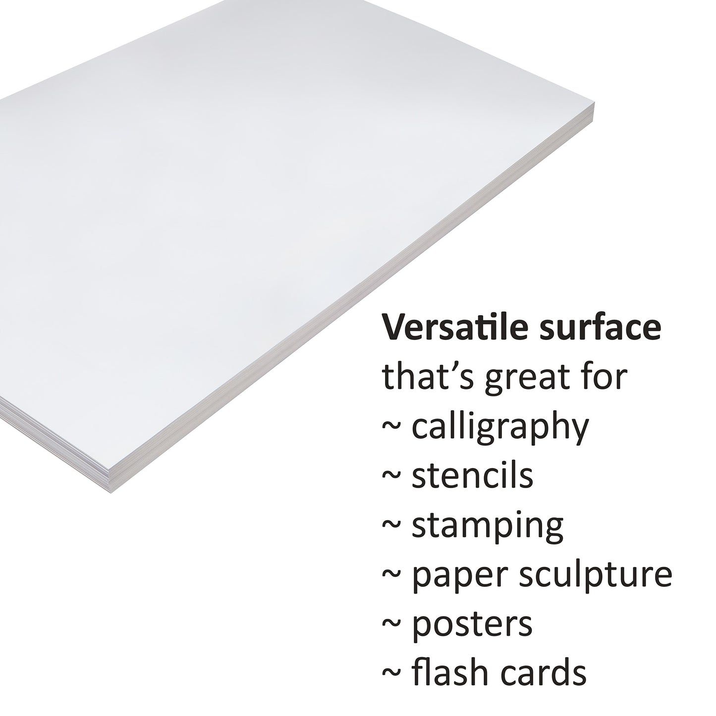 Tagboard, White, 12" x 18", 100 Sheets