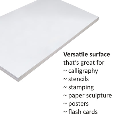 Tagboard, White, 12" x 18", 100 Sheets