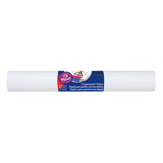 Fingerpaint Paper, White, 16" x 100', 2 Rolls