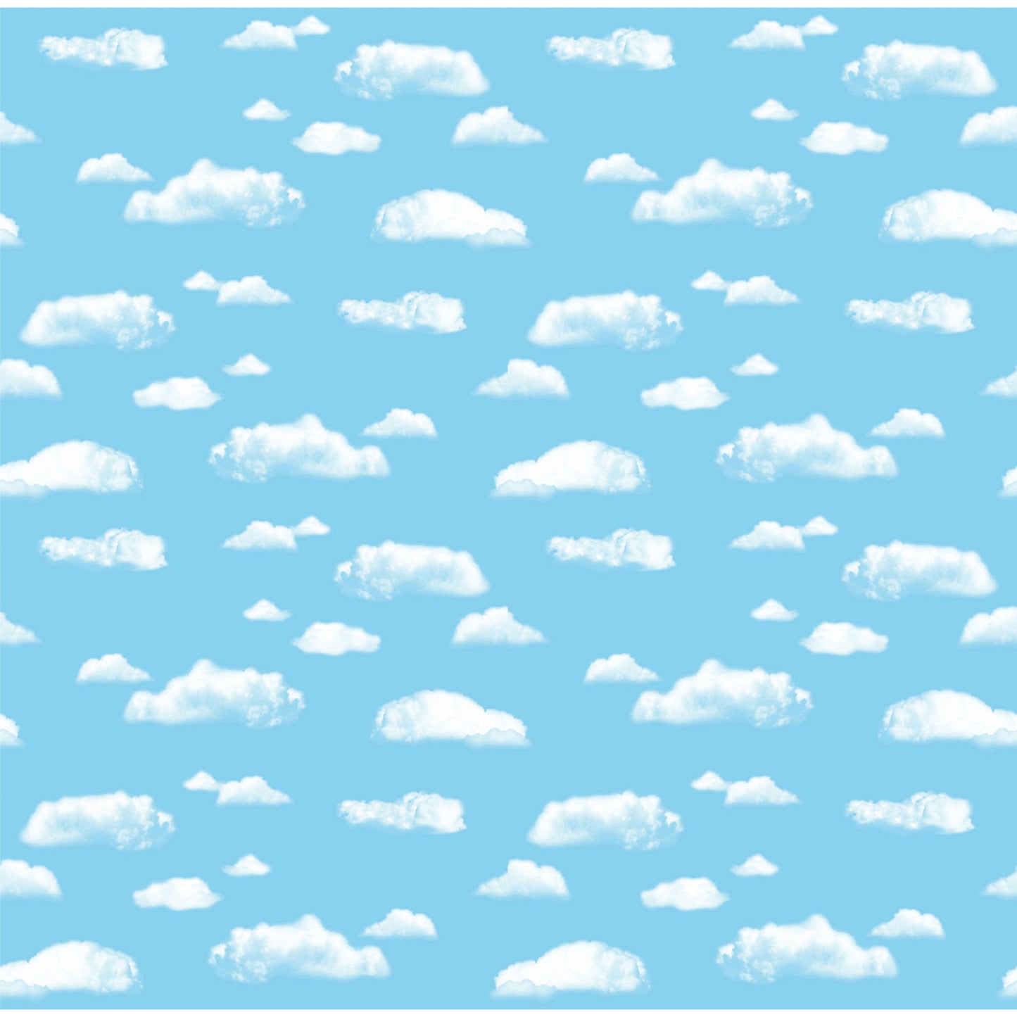 Bulletin Board Art Paper, Clouds, 48" x 12', 4 Rolls