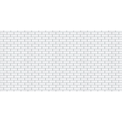 Bulletin Board Art Paper, White Subway Tile, 48" x 50', 1 Roll