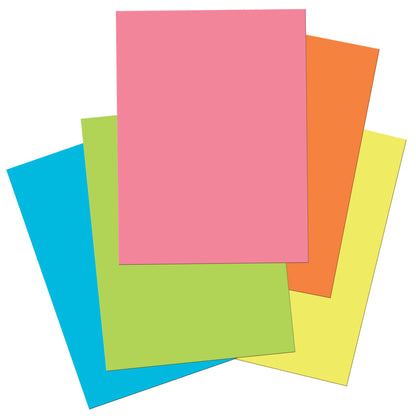 Construction Paper, 5 Assorted Hot Colors, 9" x 12", 50 Sheets Per Pack, 5 Packs