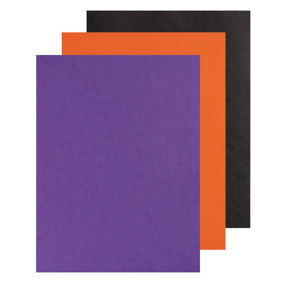 Construction Paper Halloween, Black, Orange, Purple, 9" x 12", 150 Sheets