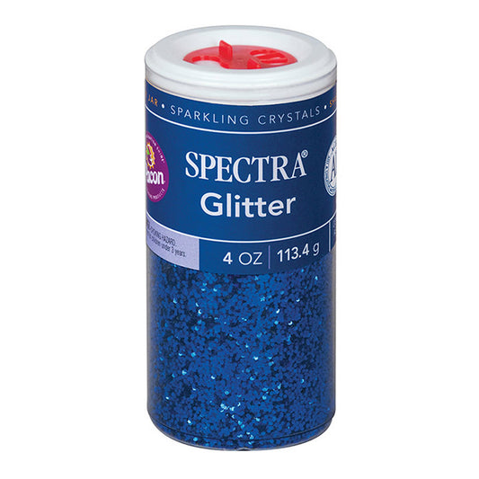 Glitter, Blue, 4 oz. Jars, 6 Jars