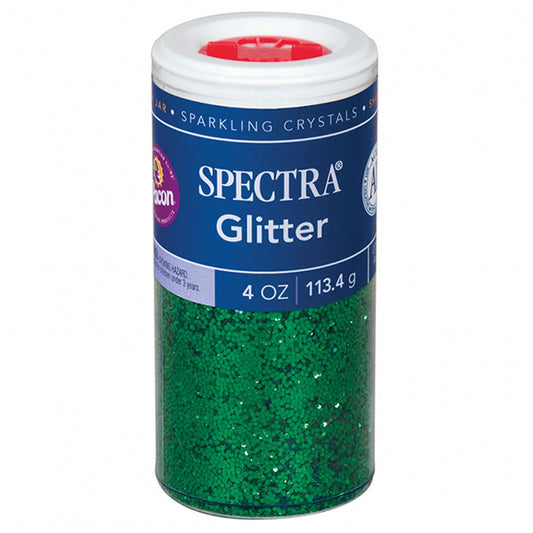 Glitter, Green, 4 oz. Jars, 6 Jars