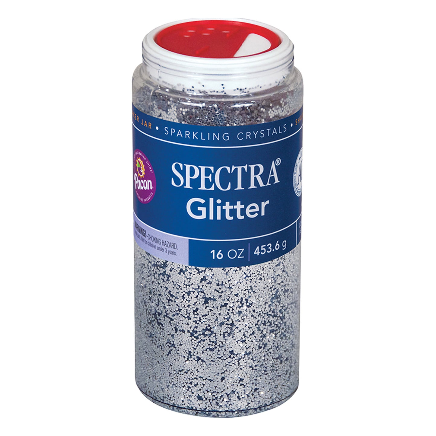 Glitter, Silver, 1 lb., 1 Jar