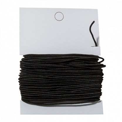 Elastic Cord for Beads, 1.2mm x 25', Black, Pack of 3