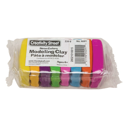 Modeling Clay, 8 Neon Colors Per Pack, 12 Packs