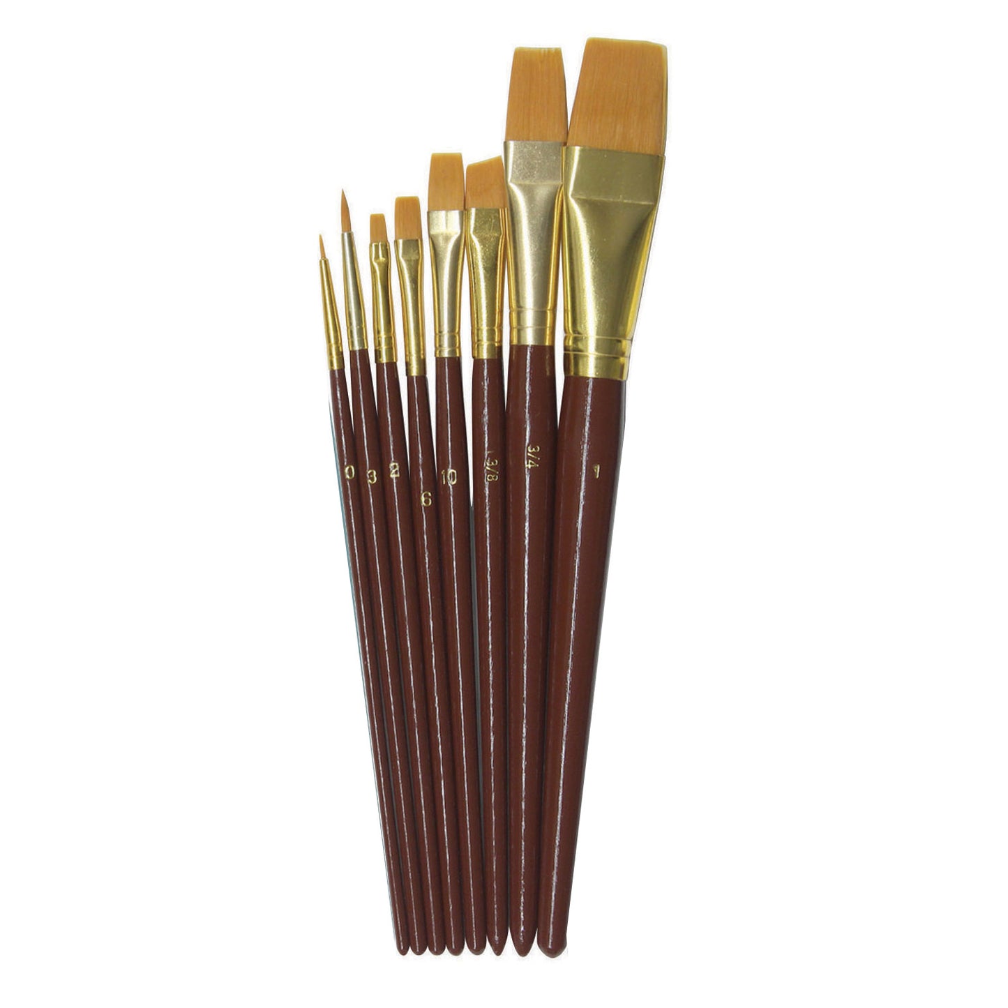 Deluxe Brush Assortment, Assorted Colors & Sizes, 24 Brushes