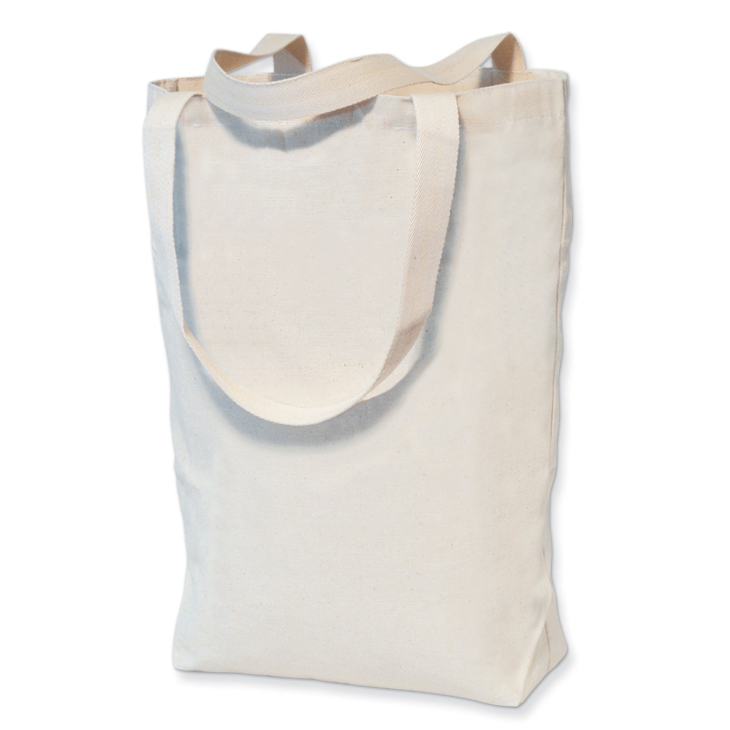 Tote Bags, Large Canvas, 11" x 14" x 4", Pack of 3