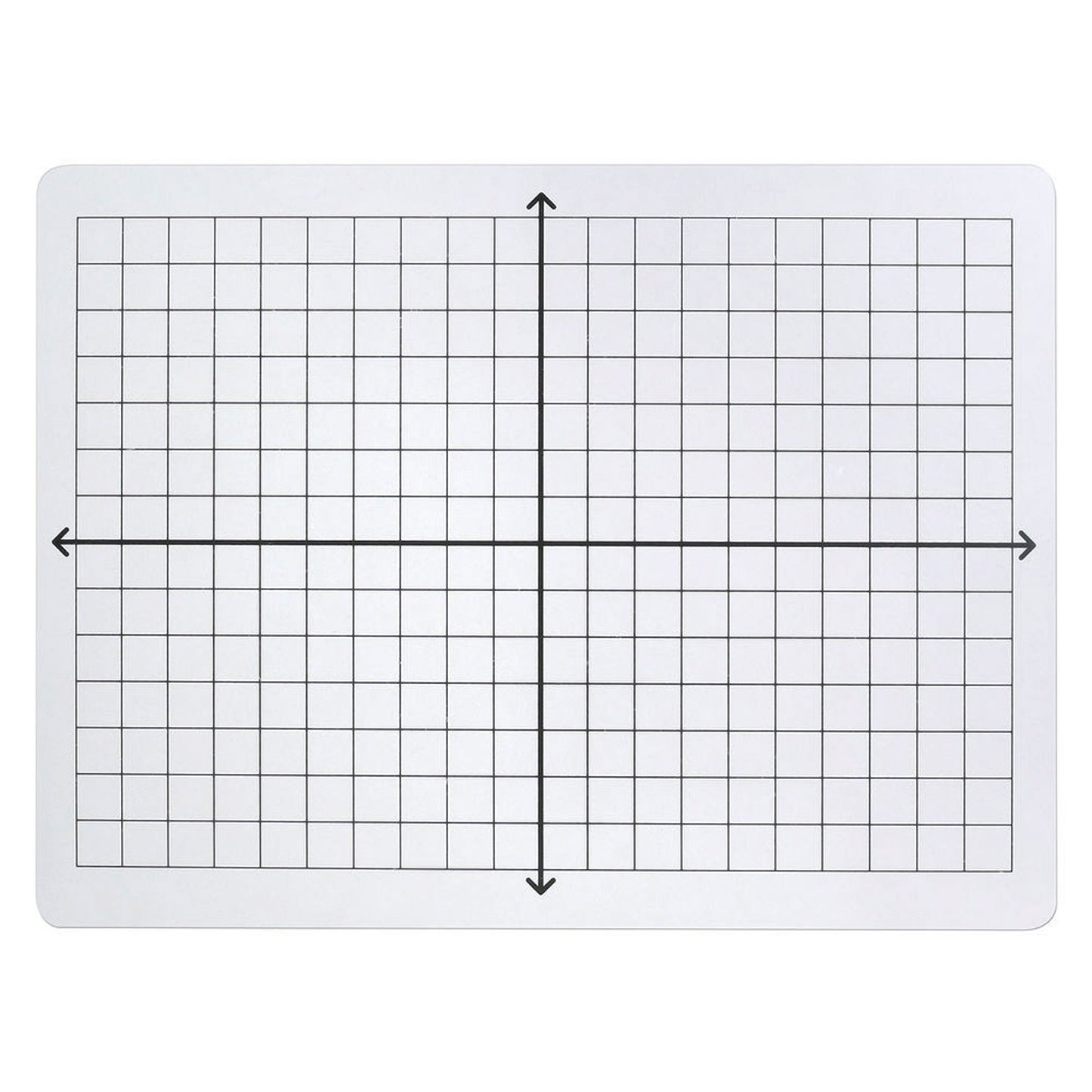 2-Sided Math Whiteboards, XY Axis/Plain, Pack of 10