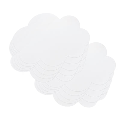 Self-Stick Dry Erase Clouds, White, 7" x 10", 10 Count