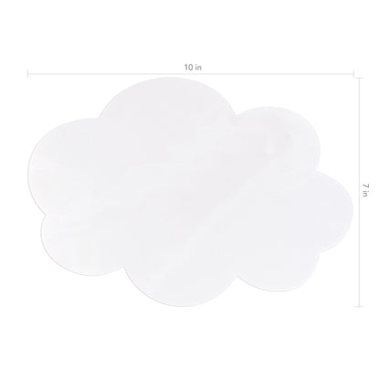 Self-Stick Dry Erase Clouds, White, 7" x 10", 10 Count