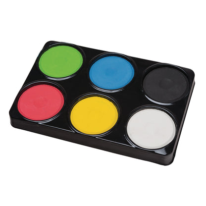 Tempera Cakes, 6 Assorted Colors, 1 Set