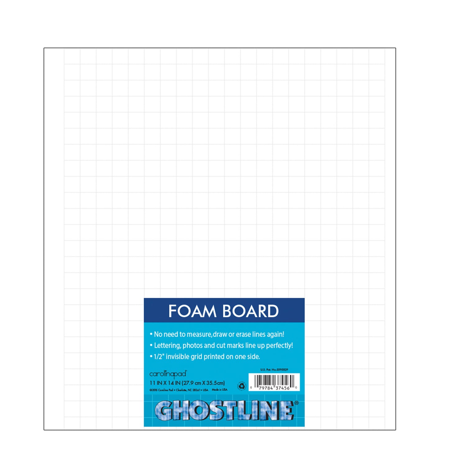 Foam Board, White, 11" x 14", 5 Sheets