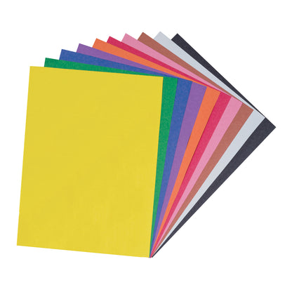 Construction Paper, 10 Assorted Colors, 9" x 12", 500 Sheets